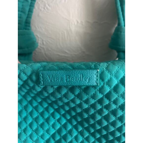 Retired Vera Bradley Hadley East West Tote- Turquoise - Picture 3 of 8